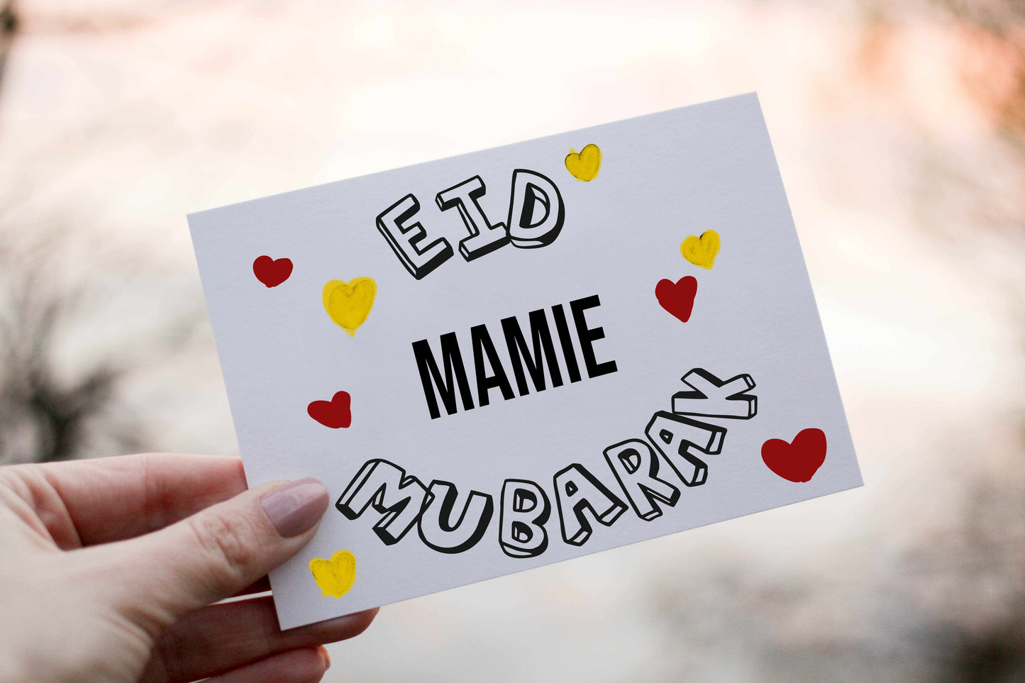 Carte EID MUBARAK FAMILY à colorier