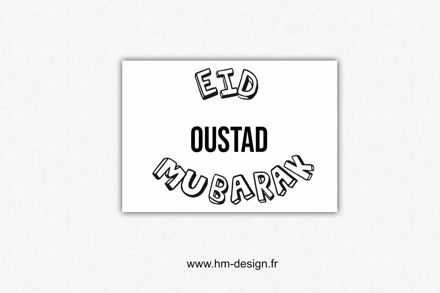Carte EID MUBARAK FAMILY à colorier